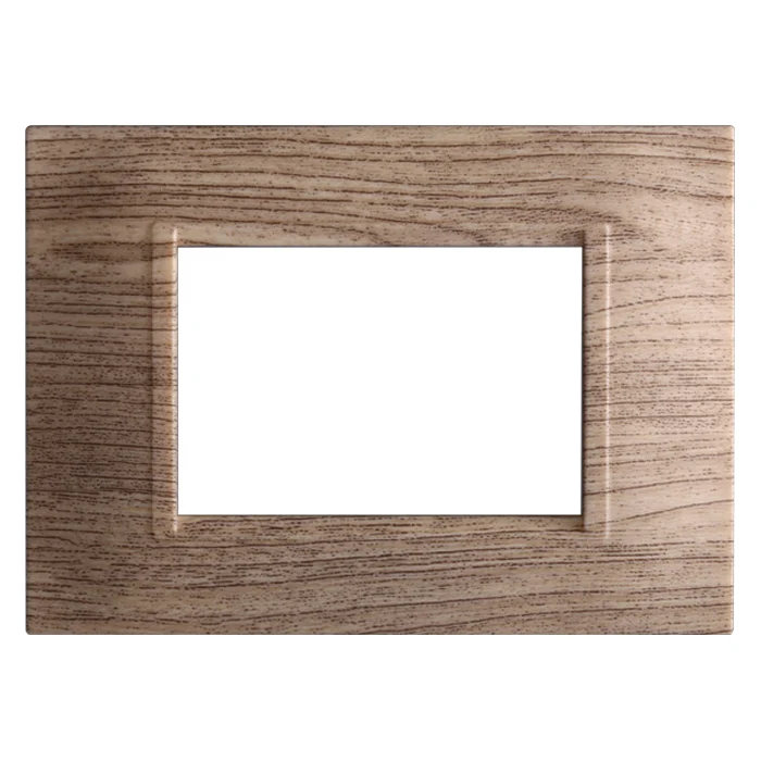 Ettroit Ln89305 Placca Quadrata 3P Legno Scuro