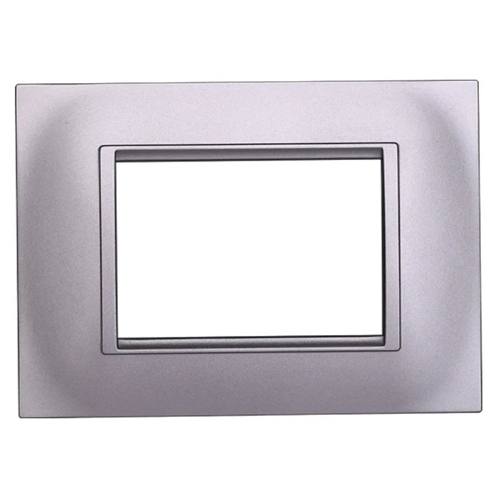 Ettroit Ln89306 Placca Quadrata 3P Silver