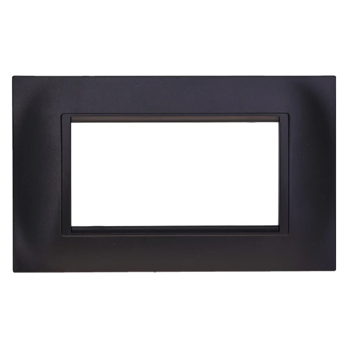 Ettroit Ln89402 Placca Quadrata 4P Nero