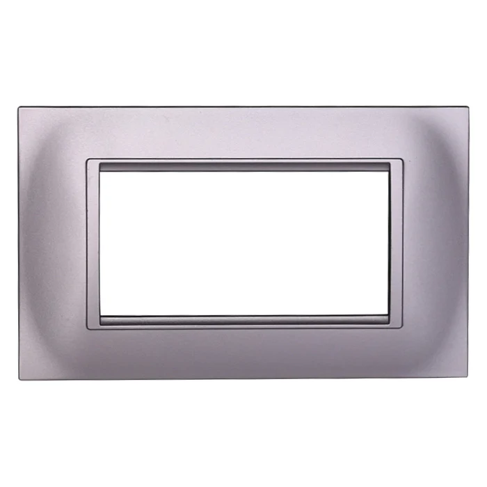 Ettroit Ln89406 Placca Quadrata 4P Silver