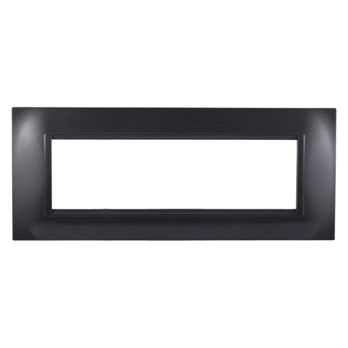Ettroit Ln89707 Placca Quadrata 7P Acciaio Scuro