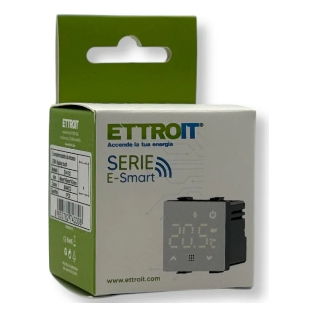 Ettroit Mt4102 Termostato Programmabile Da Incasso 230V Display Touch