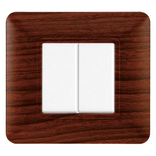 Ettroit Mt83203 Placca Plastica 2P Radica