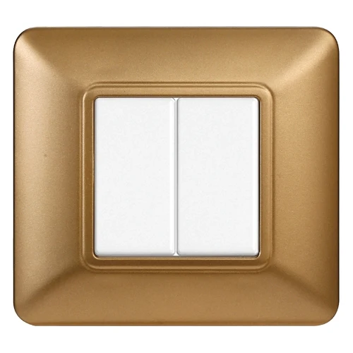 Ettroit Mt83211 Placca Plastica 2P Oro