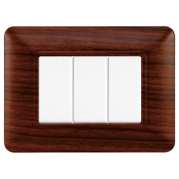 Ettroit Mt83303 Placca Plastica 3P Radica