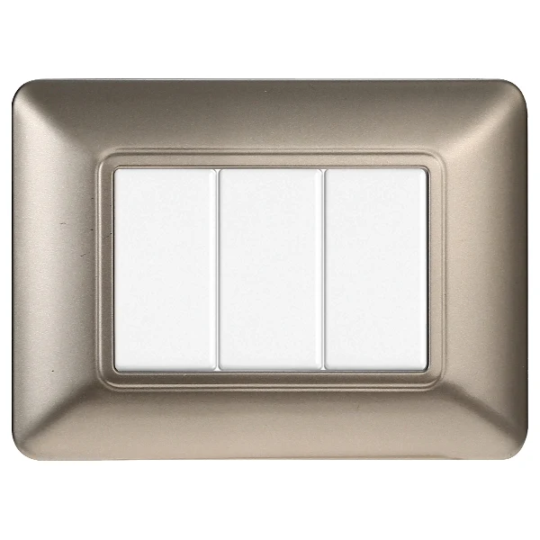 Ettroit Mt83308 Placca Plastica 3P Titanio