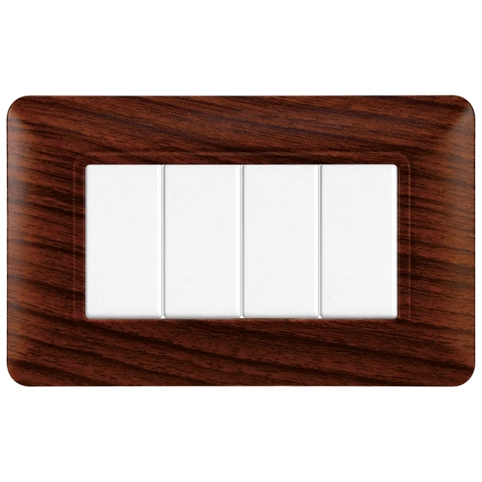 Ettroit Mt83403 Placca Plastica 4P Radica