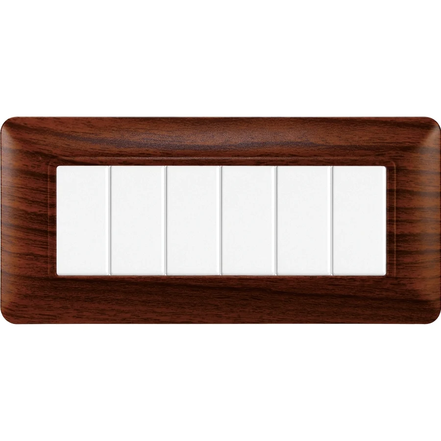 Ettroit Mt83603 Placca Plastica 6P Radica