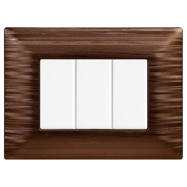 Ettroit Mt85310 Placca 3P Bronzo Satinato