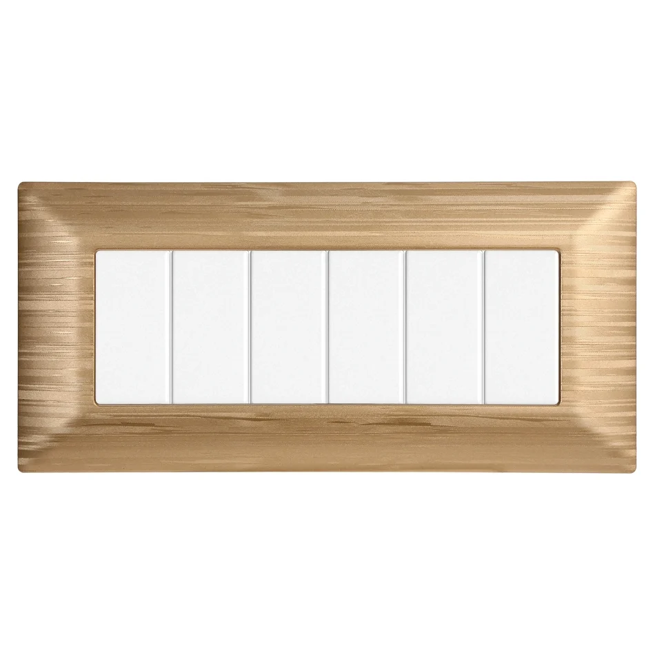 Ettroit Mt85611 Placca 6P Oro Satinato