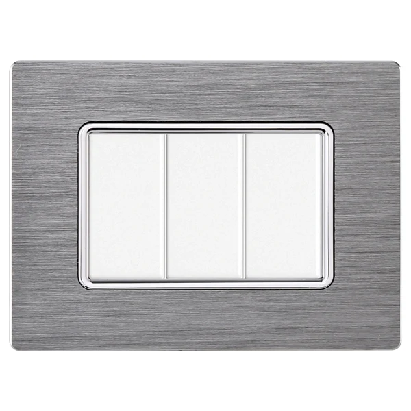 Ettroit Mt86306 Placca Alluminio 3P Silver