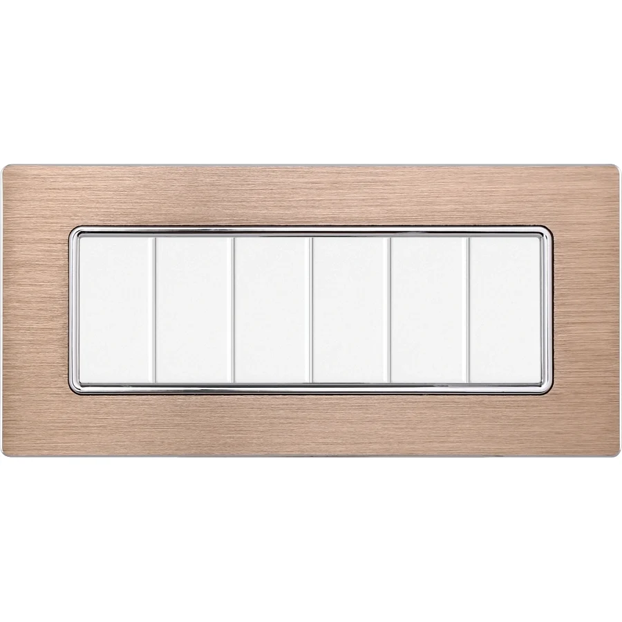 Ettroit Mt86611 Placca Alluminio 6P Oro