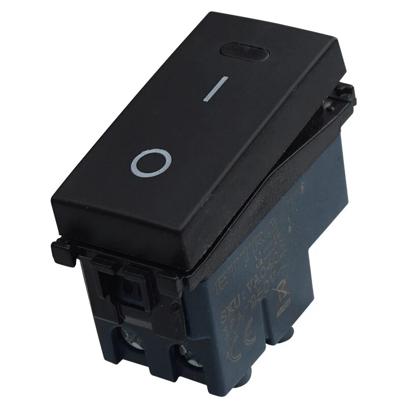 Ettroit Va0402 Interruttore 2P 16A Nero