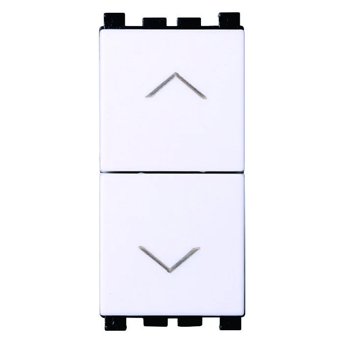 Ettroit Va1202B Pulsante Doppio 1P+1P 16A Bianco