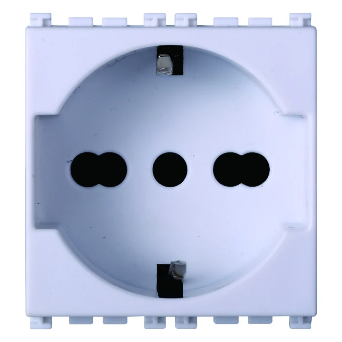 Ettroit Va2102B Presa Schuko 2P+T 16A Bianco