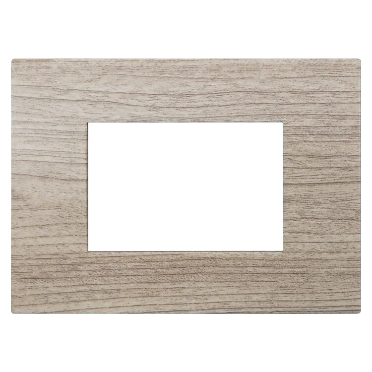 Ettroit Va83304 Placca Plastica 3P Legno Chiaro