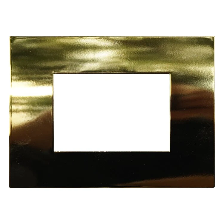 Ettroit Va83312 Placca Plastica 3P Oro Lucido