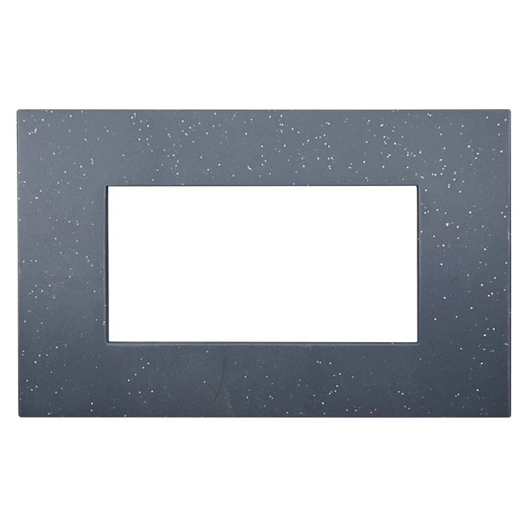 Ettroit Va83424 Placca Plastica 4P Nero Brillante