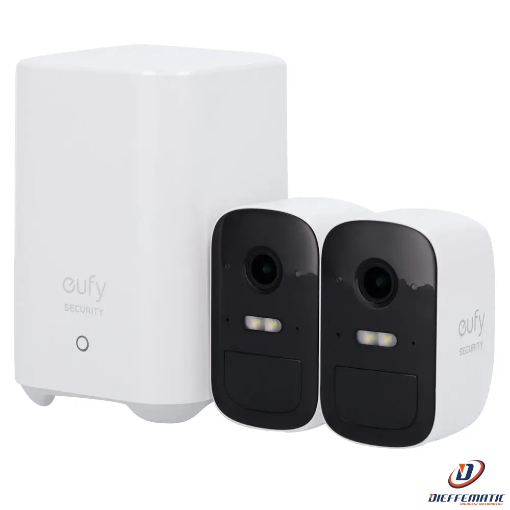 Eufy Eufy-Cam2C-S210 Kit 2 Telecamere + 1 Homebase By Anker