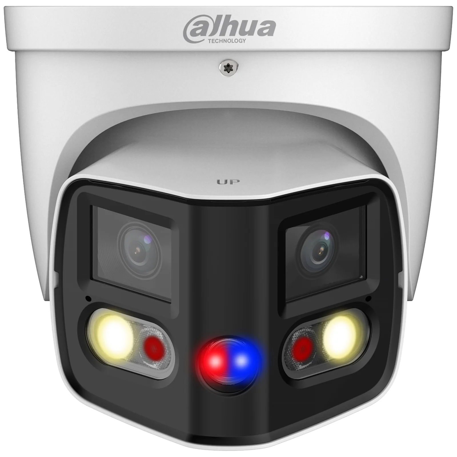 Eyeball Ip Ai Tioc Duo 2X4 Mp 2.8 Mm Ir/Led Mic Dahua Ipc-Pdw3849-A180-As-Pv