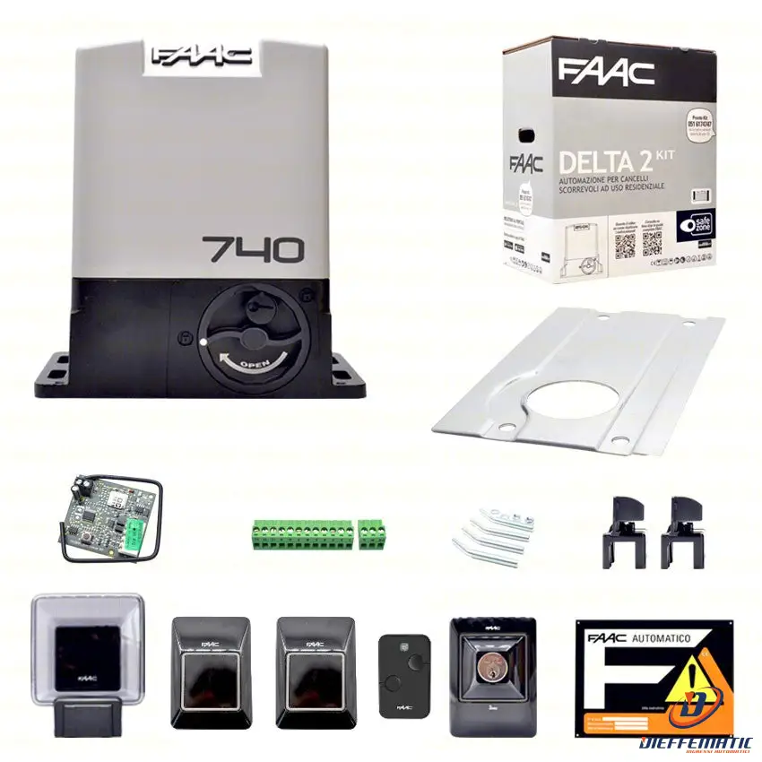 Faac Delta2 Kit Automazione Automatismo Motorizzazione Elettrico Automatico Anta