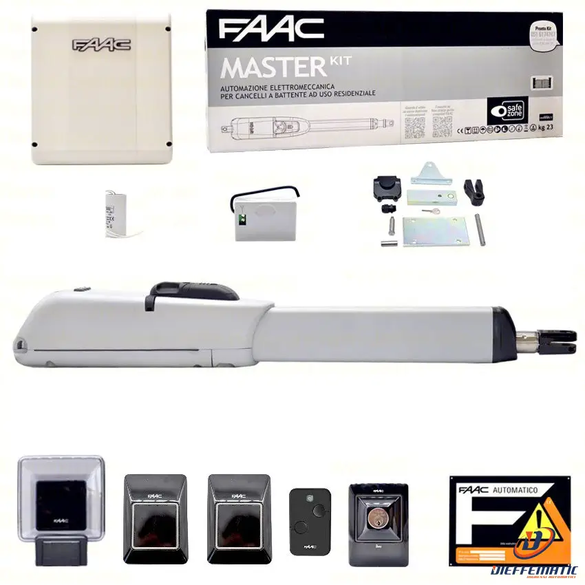Faac Master Kit 415 230V Automazione Cancelli Cancello Battente 1 Anta Battente