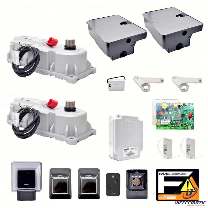 Faac Power Kit 770 230V Con Casse Di Fondazione 490065 Cancello Ante Interrato