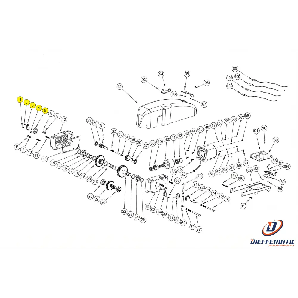 Grp022 Kit Finecorsa Completo Basic Bazer Ricambio