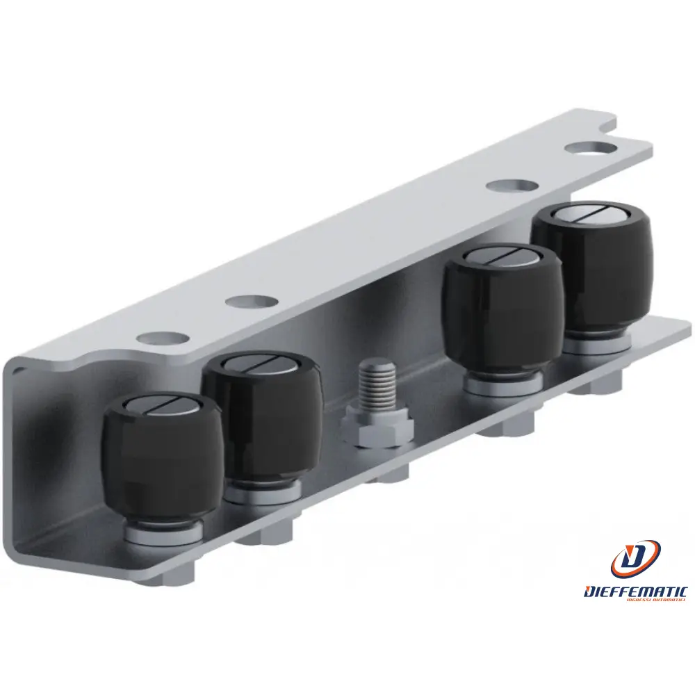 Guida 4 Olive In Linea Per Cancello Telescopico Fac Va3502.N34 Automazione Nuovo