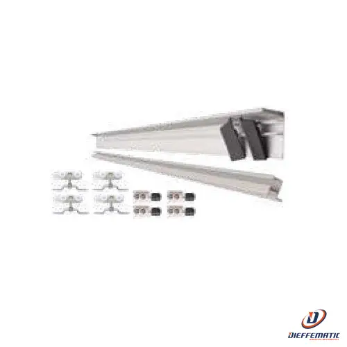 Guida In Alluminio Anodizzato Per 2 Ante Scorrevoli G40 150/4040 Automazione
