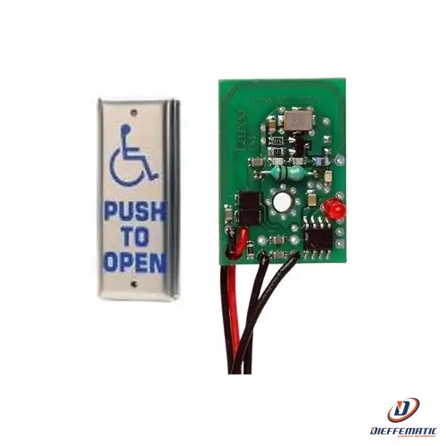Hotron Jo1Tx Push Pad Jamb Style Wireless No Scatola + Trasmettitore 433Mhz-Tx