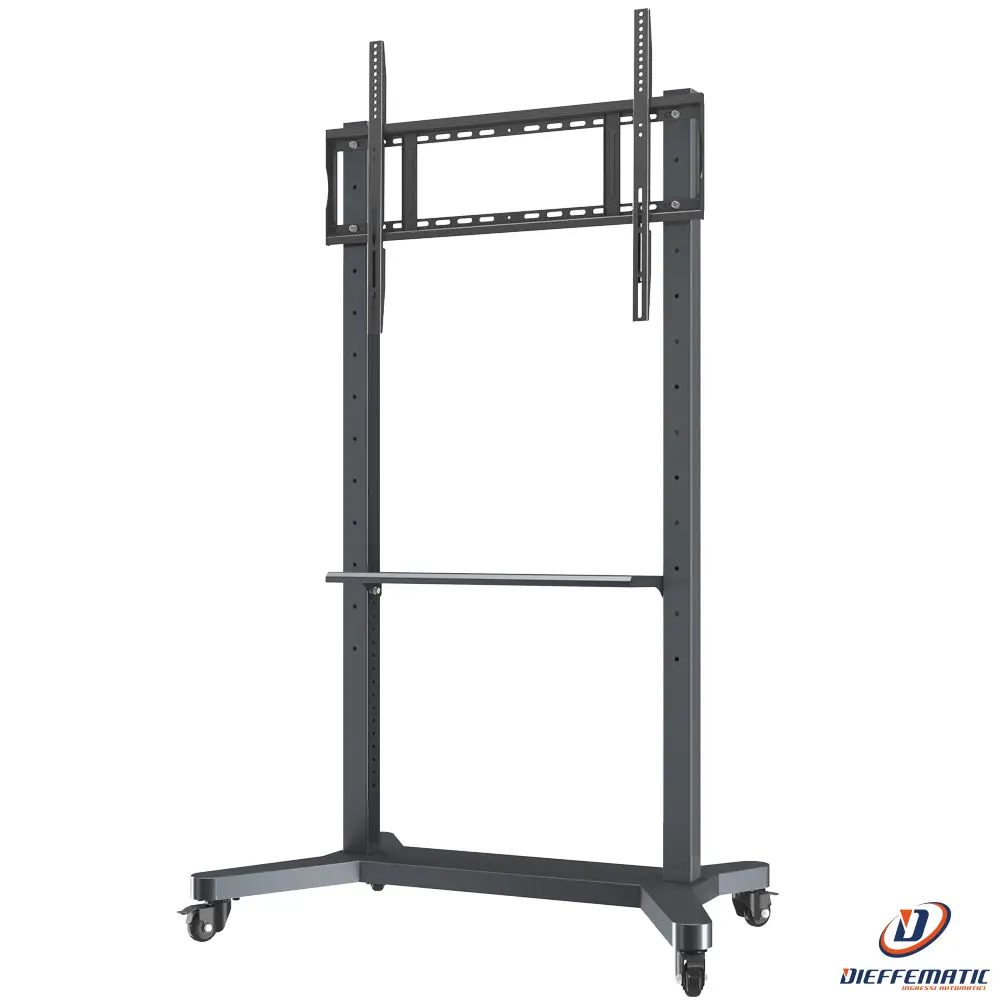 Iboard IB-IBD3110-L Supporto da pavimento con rotelle e portaoggetti