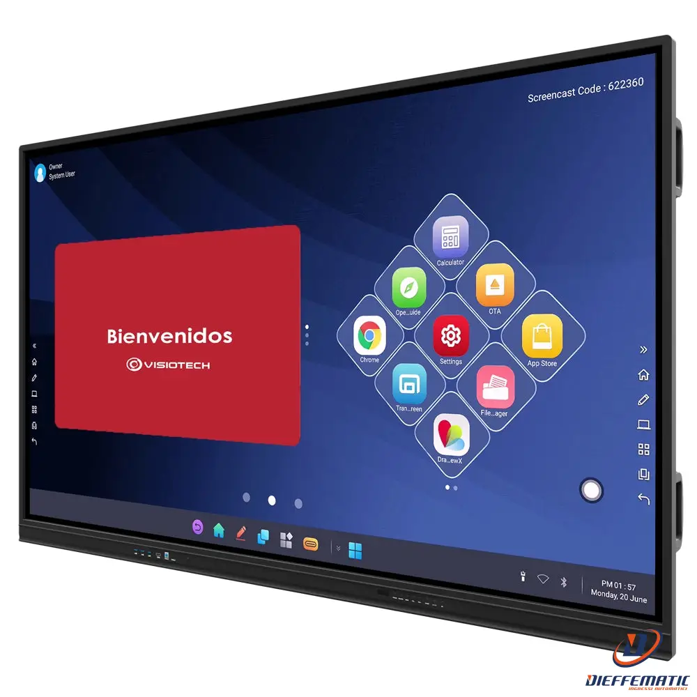 Iboard IB-TE-MP-75E1-V3L Schermo interattivo 75" 4K