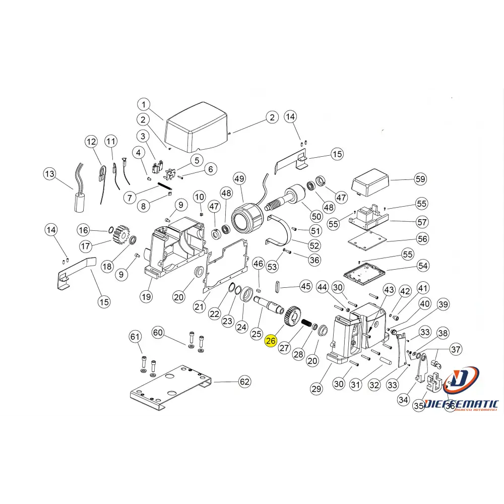 Ing010 Ingranaggio Z37 M2 Ag Future Kv10 Ricambio