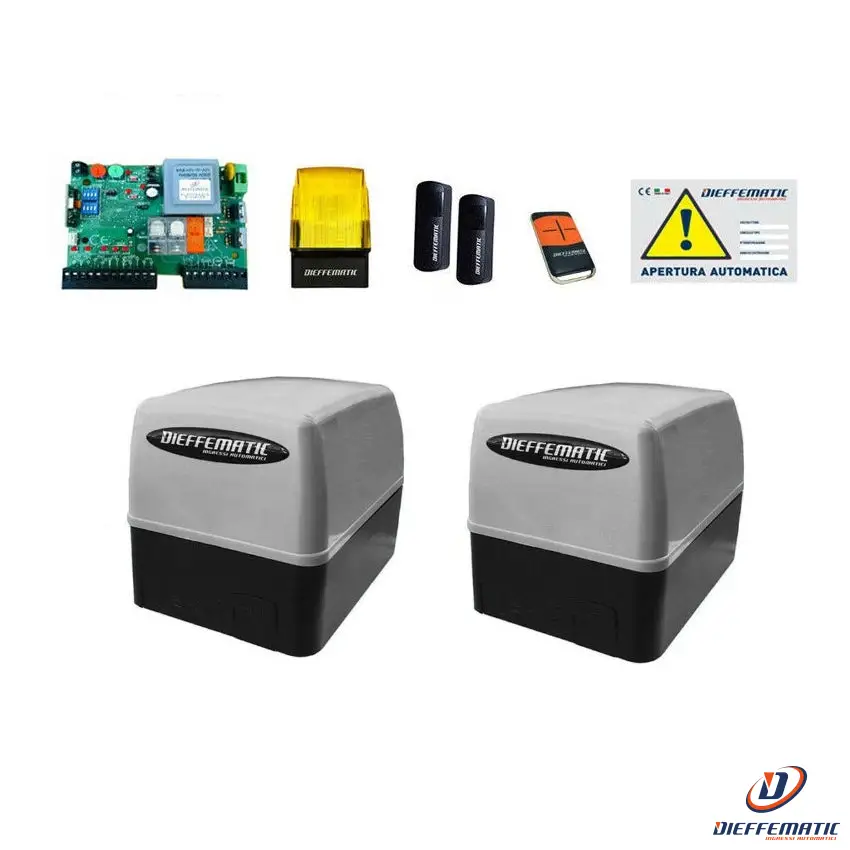 Kit Automazione Doppio Motore Cancello Scorrevole Elettrico 400Kg 230V 220V