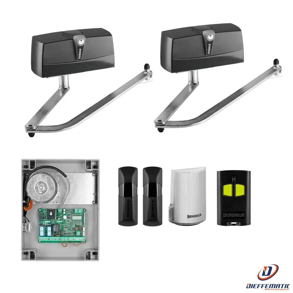 Kit Automazione Per Cancelli A Battente BenincĂ Kpr24.B 9592076 Automatismi