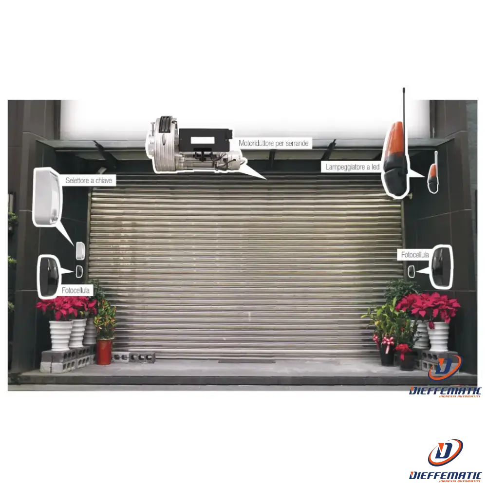 Kit Completo Per Serrande Cardin Crl170e Ex K-rl170 Automatismi Originale Nuovo