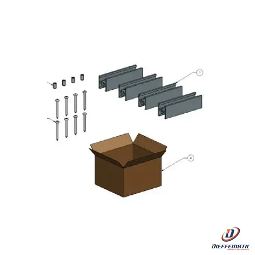 Kit Giunti Universali Anta Scorrevole E/O Fissa Tk35 Faac 105992 Automazione