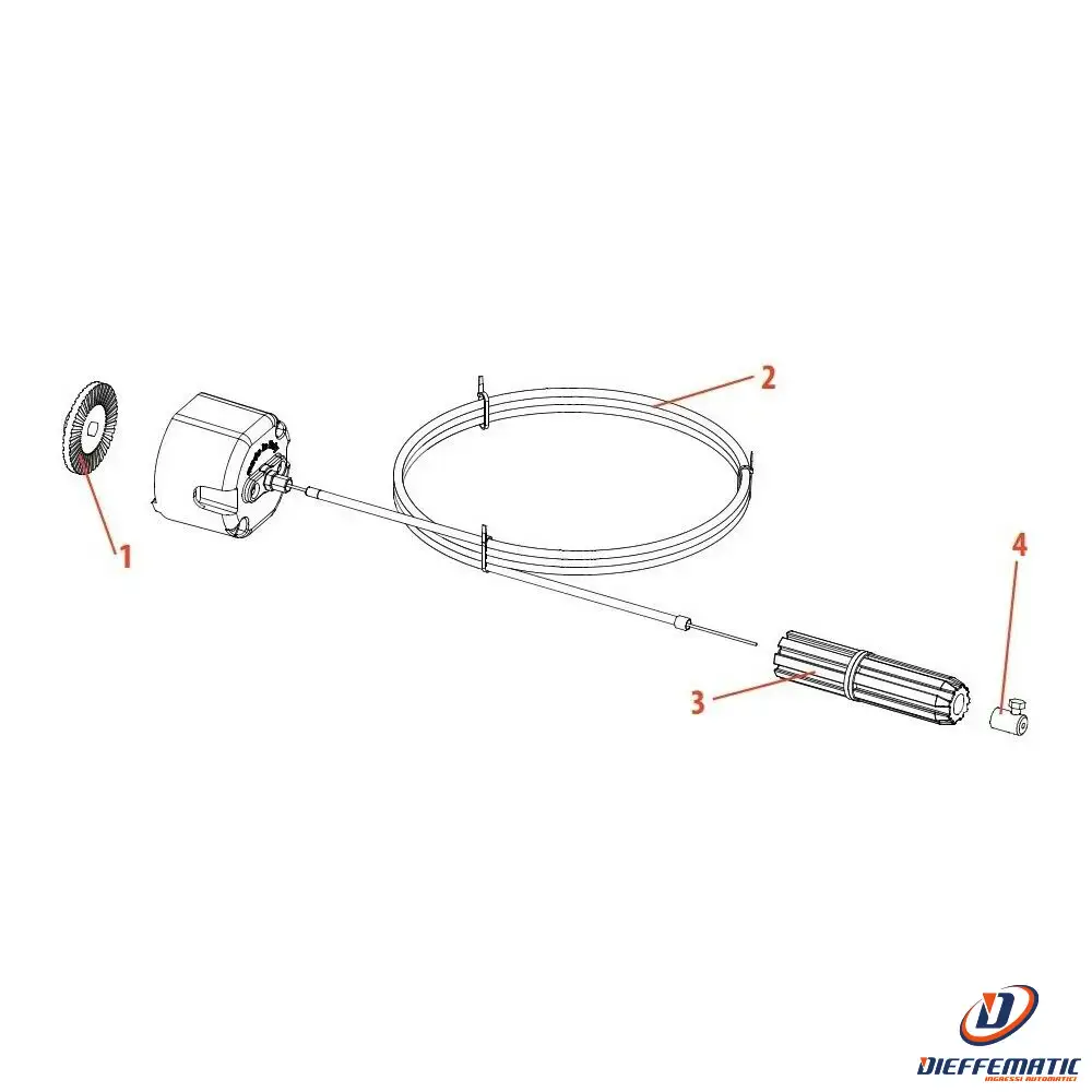Kit Guaina E Cavo Da 7mt Acm 53129907 Ricambio Originale Automazione Automatismi