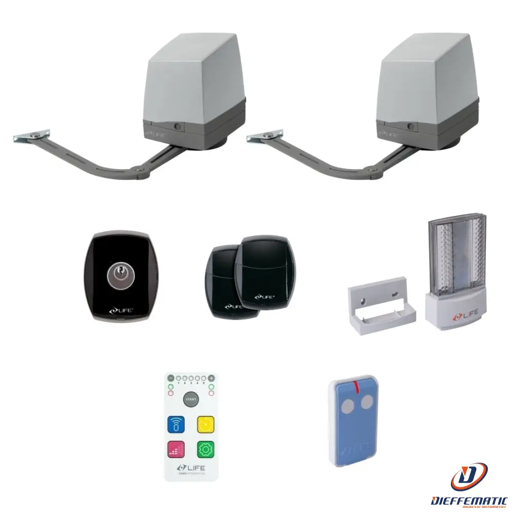 Kit Per Cancello A Battente Life Setup Armor Uni Dl 1Kt5540000 Automazione Nuovo