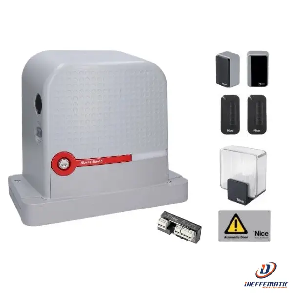 Kit Per Cancello Scorrevole Fino A 600 Kg Nice Robus 600 Hs Kit Rbs600Hsbdkce