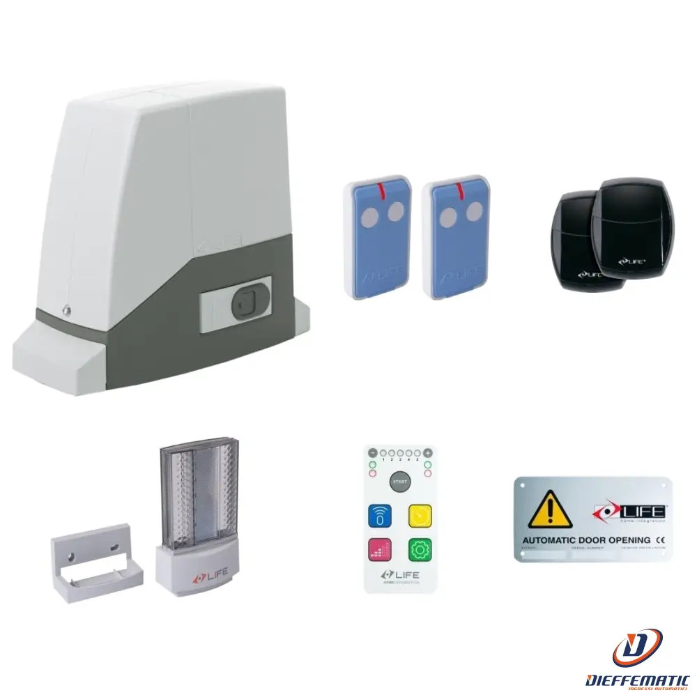 Kit Per Cancello Scorrevole Life Setup Ac12Rm Dl 042 1Kt1140001 Automazione