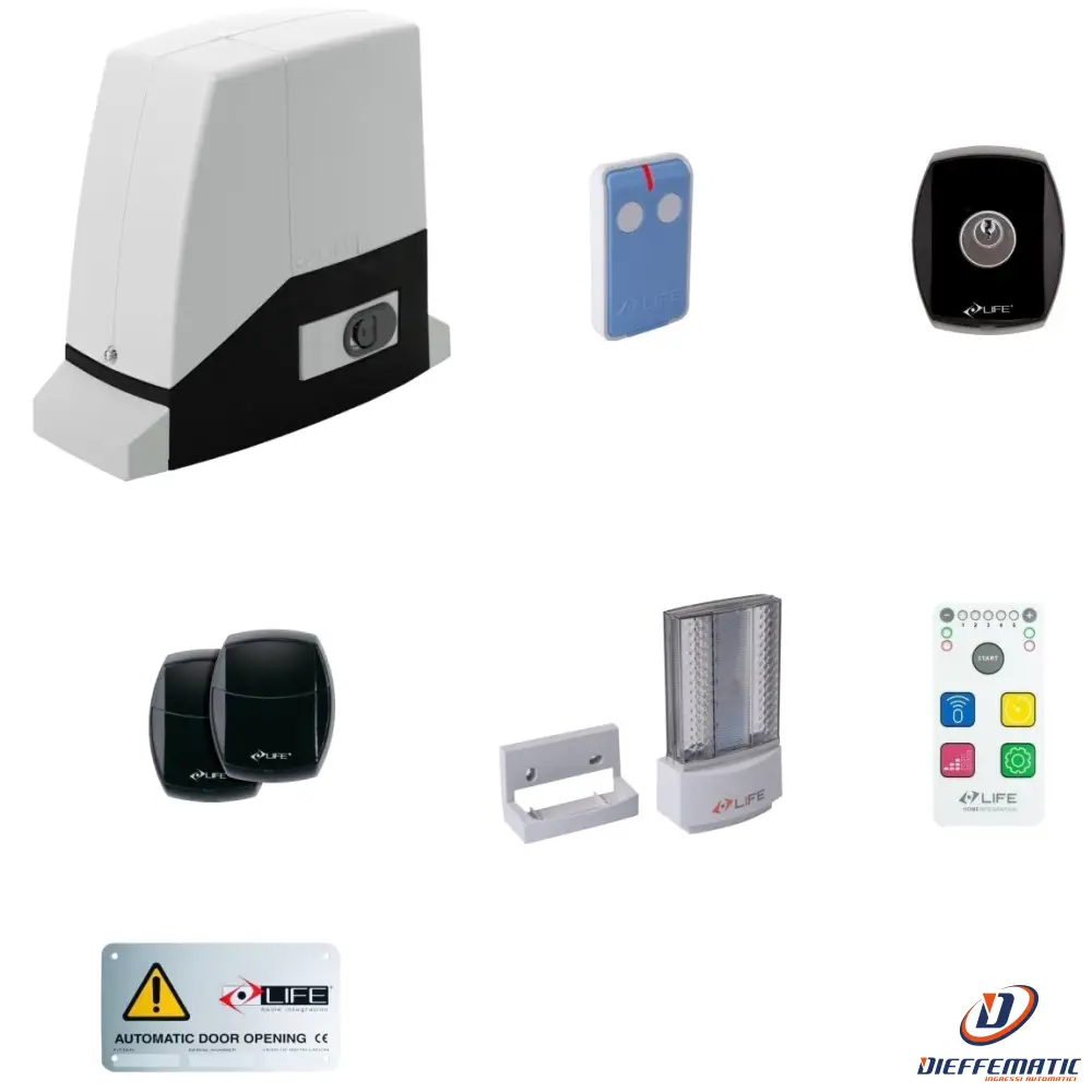 Kit Per Cancello Scorrevole Life Setup Ac15Rm Dl 1Kt0600001 Automazione Garanzia