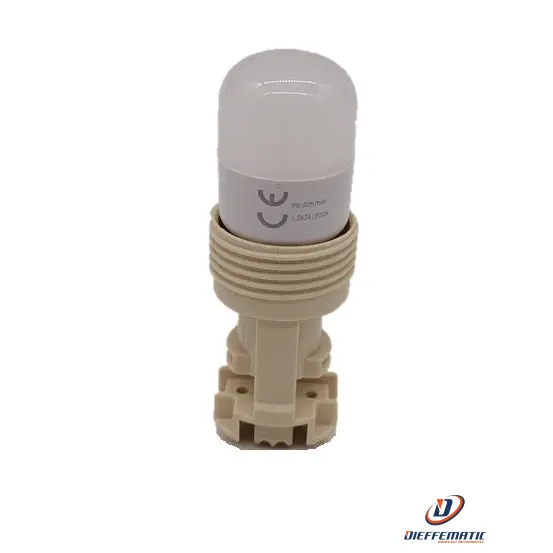 Kit Portalampada Con Lampadina Led Attacco E14 2W 200 Lm 3000K Bianco Caldo