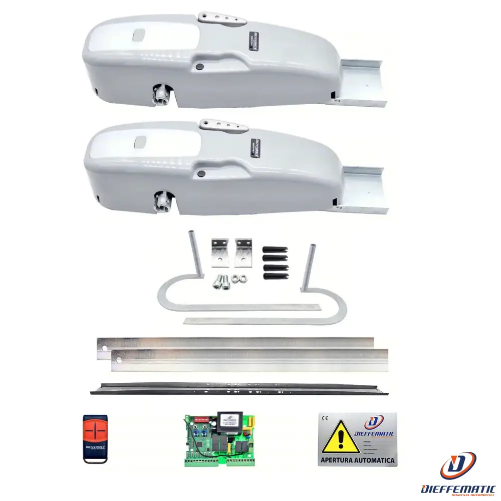 Kit Rocket 2 Motori Porta Basculante Contrappeso Bracci Curvi 230V No Saldature