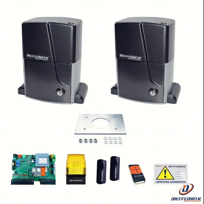 Kit Set Cancello 2 Due Motori Doppia Anta Scorrevole 2000kg+2000kg K20