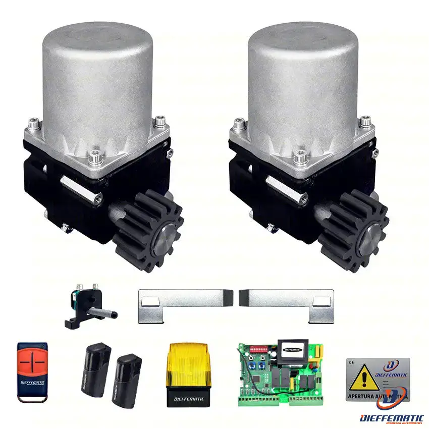 Kit Set Cancello 2 Due Motori Doppia Anta Scorrevole 300kg+300kg Kv3