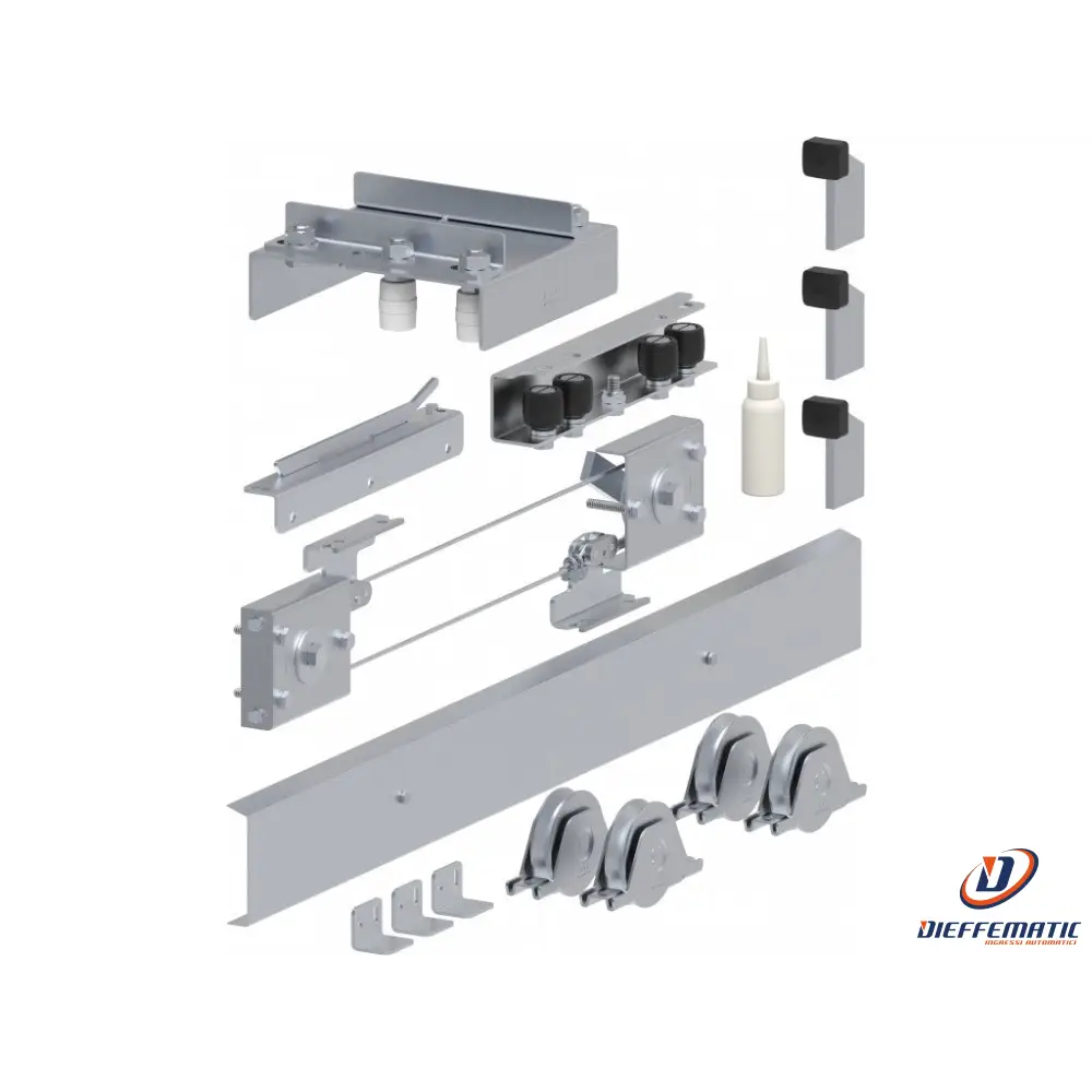 Kit Telescopico 11,4 M + Ruote D.20 Battente Fac Ka5100.411 Automazione Garanzia