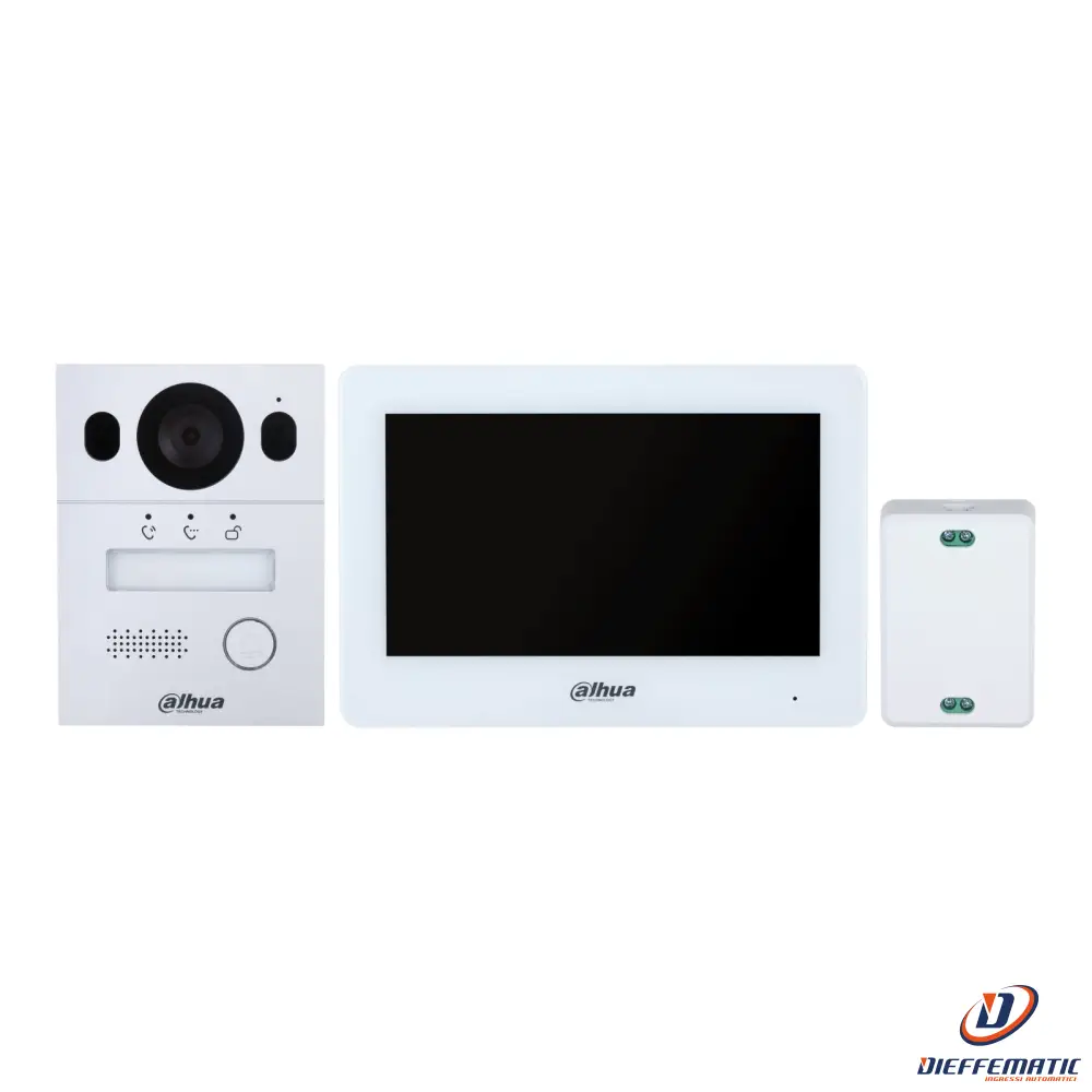 Kit Videocitofonico Plug&Play Bifilare Villa Dahua Ktx01(S) Sorveglianza Nuovo
