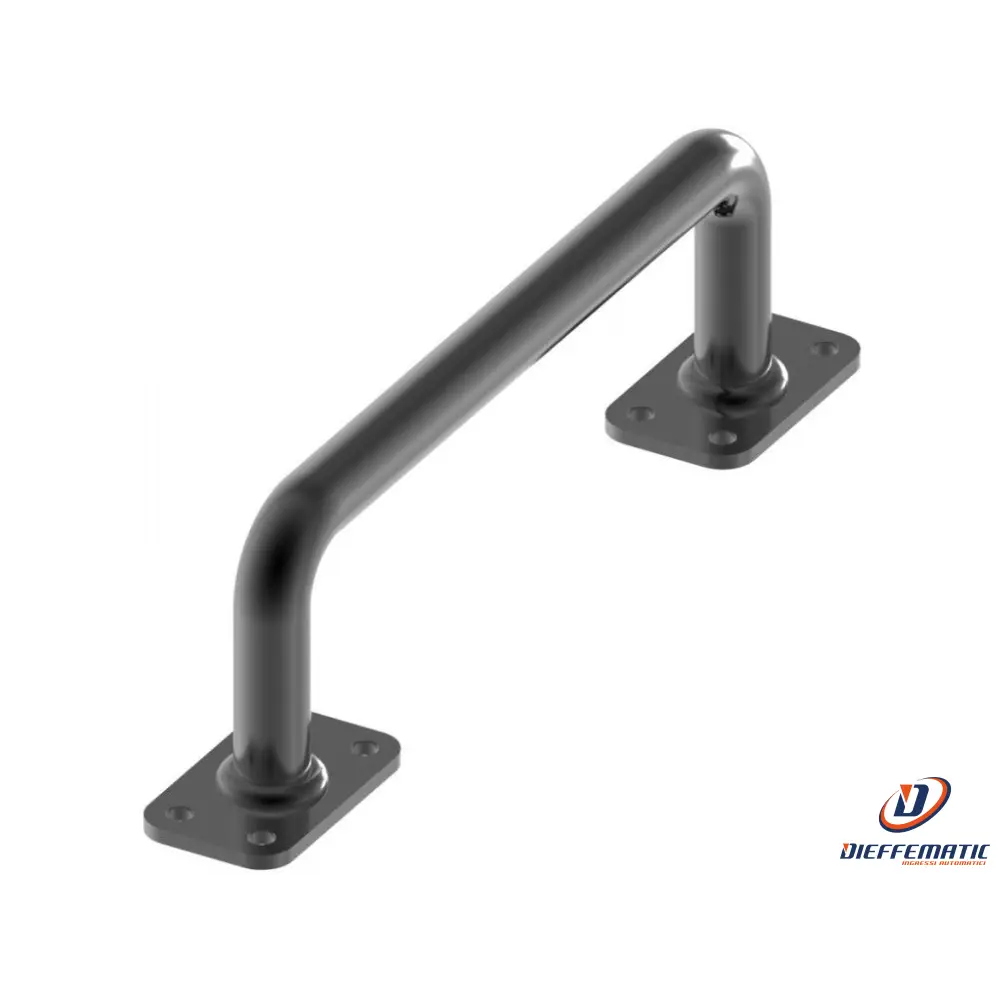 Maniglia Flangiata 2 Curve D.14 L.230 Nera Fac Vb1225.C14.V Automazione Garanzia